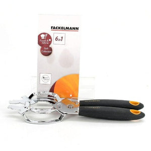 Ouvre-Bocal -Gris-Orange-Argent – 25×8.3x2cm – Fackelmann 25224