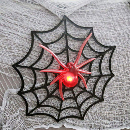 DECO HALLOWEEN ARAIGNEE LUMINEUSE SUR TOILE