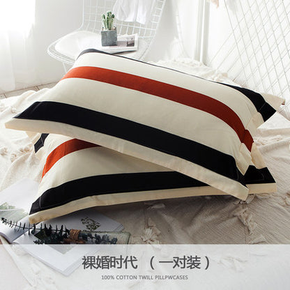 Importé - Paire de Taie d'oreiller 100% Coton Antarctique