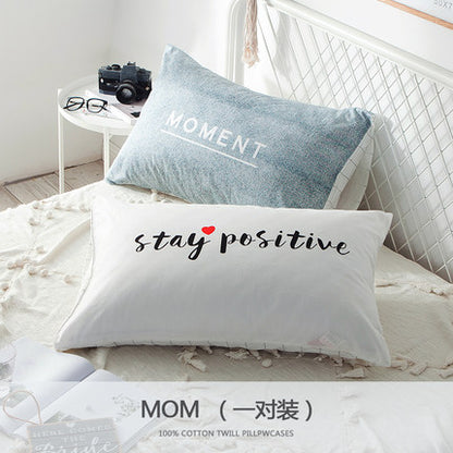 Importé - Paire de Taie d'oreiller 100% Coton Antarctique