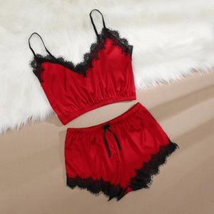 Importe - Pyjama Sexy  Femme 2 Pièces En Dentelle