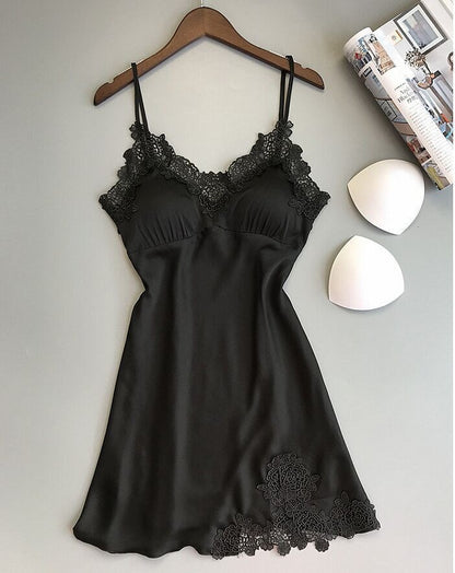 Importe - Robe De Nuit  Sexy Femme En Dentelle Avec Bretelles