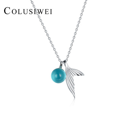 Importé - Collier en Sirène Mousse de Cristal