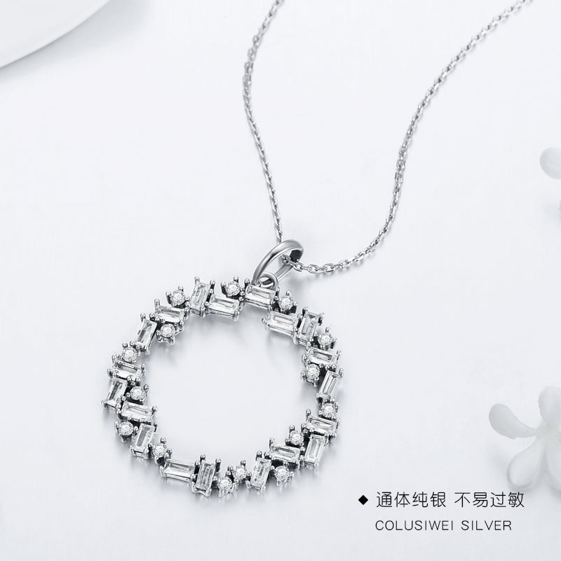 Importé - Collier de Luxe Incrusté de Pierres Précieuses