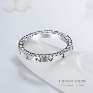 Importé -  Anneau Fine en Argent