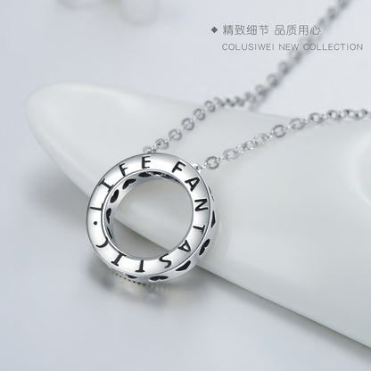 Importé - Collier Pendentif pour Femme en Argent
