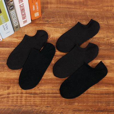Importé - Lot de 5 Paires de Chaussettes Sport 100% Coton Couleur Unie