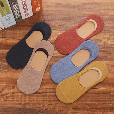 Importé - Lot de 5 Paires de Chaussettes Sport 100% Coton Couleur Unie