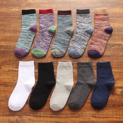 Importé - Lot de 5 Paires Chaussettes Sport Tendance 100% Coton