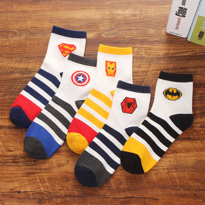Importé - Lot de 5 Paires Chaussettes Sport Tendance 100% Coton