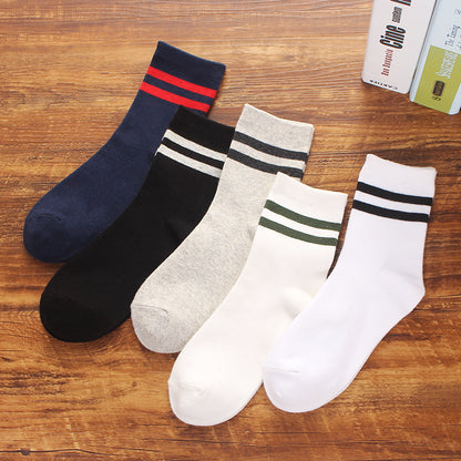 Importé - Lot de 5 Paires Chaussettes Sport Tendance 100% Coton