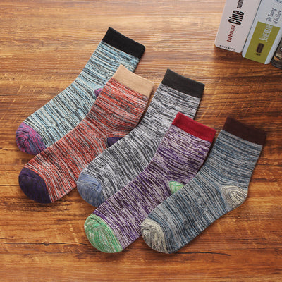 Importé - Lot de 5 Paires Chaussettes Sport Tendance 100% Coton