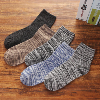 Importé - Lot de 5 Paires Chaussettes Sport Tendance 100% Coton
