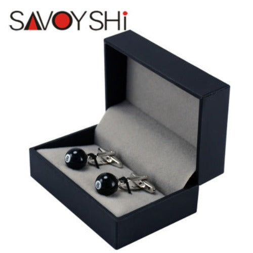Importé - Coffret Boutons de Manchettes pour Hommes Billard Boule 8