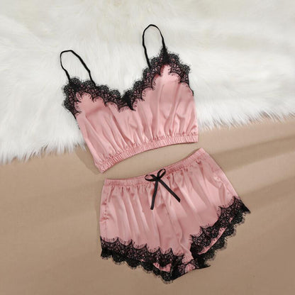 Importe - Pyjama Sexy  Femme 2 Pièces En Dentelle