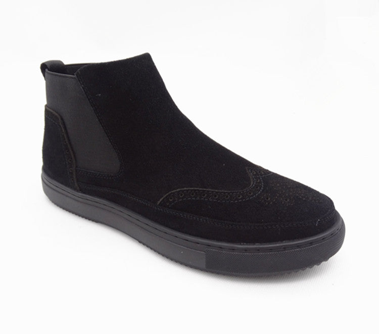 Importé - Chaussure Homme Décontractées Style Bottines A Gaine  En Cuir