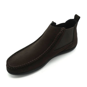 Importé - Chaussure Homme Bottines Montantes Décontractées En Cuir Velours