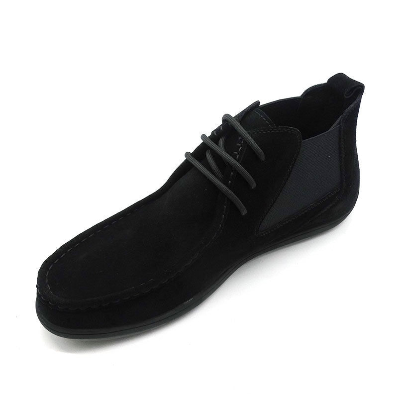 Importé - Chaussure Homme Bottines Montantes Décontractées En Cuir Velours