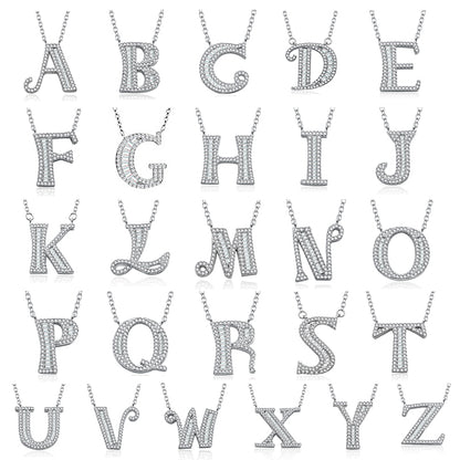 Importé - Collier Argent en Lettre