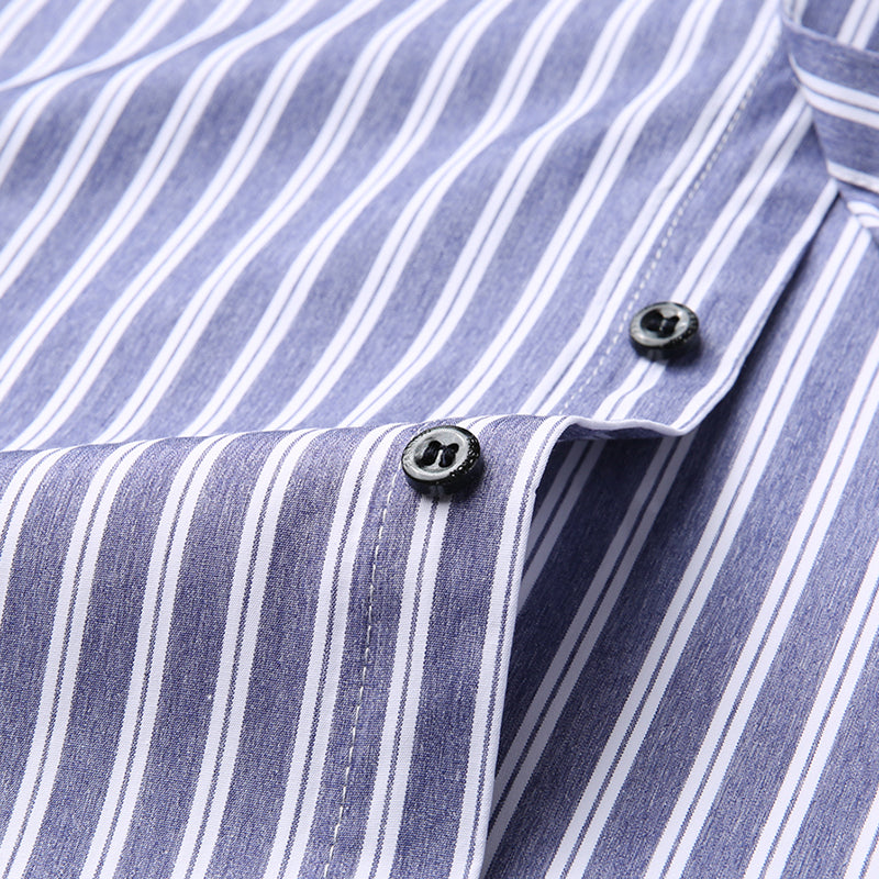 Importé - Chemise Playboy Homme à rayures manches longues