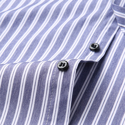 Importé - Chemise Playboy Homme à rayures manches longues