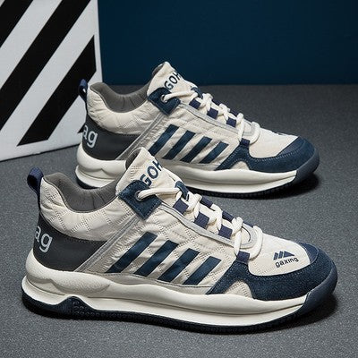 Importé - Chaussure Homme Sport Baskets Basses Bi-Matières