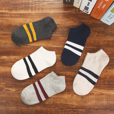 Importé - Lot de 5 Paires de Chaussettes Sport 100% Coton