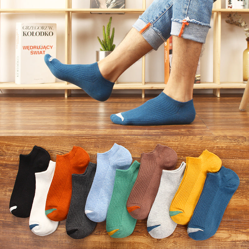 Importé - Lot de 5 Paires de Chaussettes Sport 100% Coton