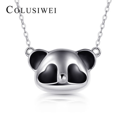 Importé - Collier Panda Noir et Blanc