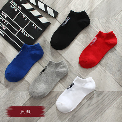 Importé - Lot de 5 Paires de Chaussettes Sport 100% Coton