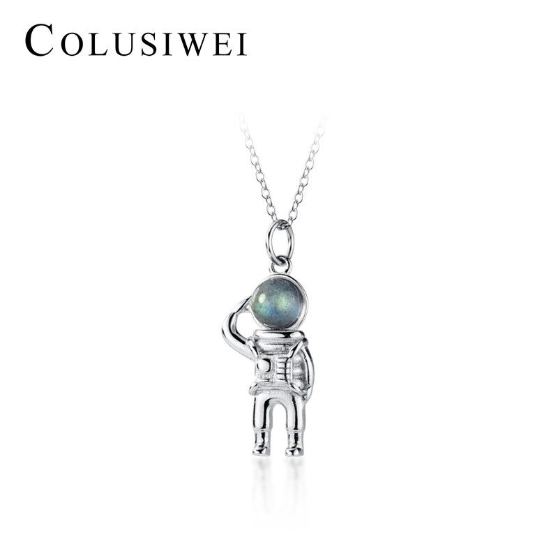 Importé - Collier Motif astronaute