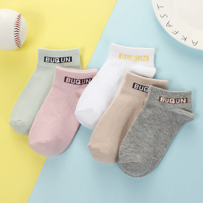 Importé - Lot de 5 Paires de Chaussettes Femme  Sport 100% Coton Tendance