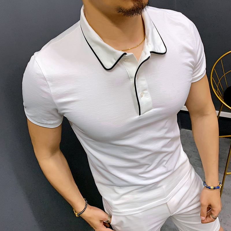 Importé - Polo T-Shirt Décontracté à manches courtes pour Hommes