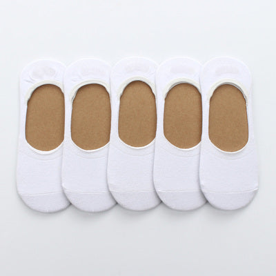 Importé - Lot de 5,7 et 10 Paires de Chaussettes Invisibles En Antidérapantes En Silicone