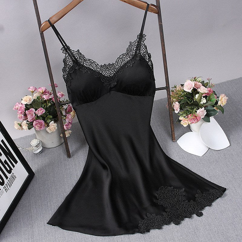 Importe - Robe De Nuit  Sexy Femme En Dentelle Avec Bretelles