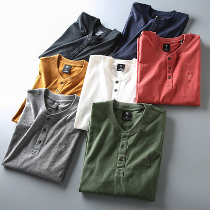Importé - T-Shirt Homme  Décontractés Manches Longue En Coton Lavé