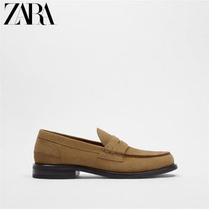 Importé - ZARA NEW - Chaussure Homme Mocassins Décontractées En Cuir - Beige
