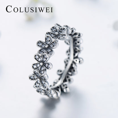 Importé - Bague Argent en Fleur