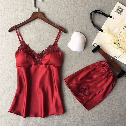 Importe - Ensemble Pyjamas Femmes Sexy 2 Pièces "Haut + Short"