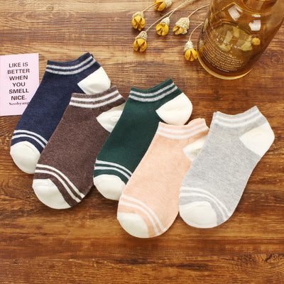Importé - Lot de 5 Paires de Chaussettes Sport 100% Coton