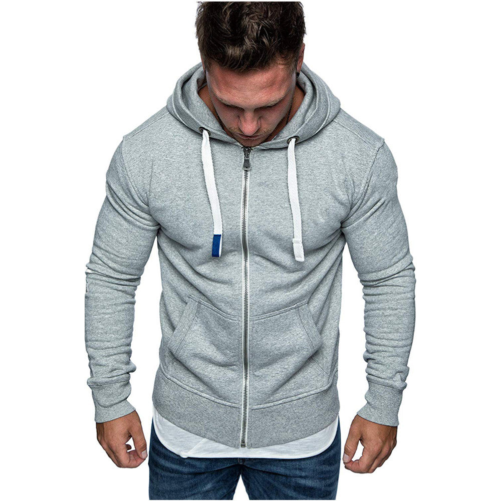 Importé - Cardigan Pull Homme  Manche Décontractée Longues Avec Capuche