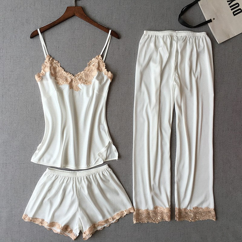 Importe - Ensemble Pyjamas Femmes Sexy 3 Pièces