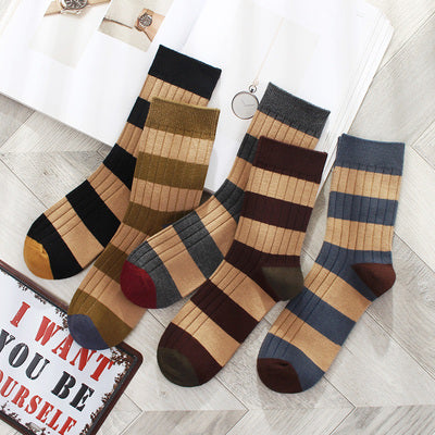 Importé - Lot de 5 Paires de Chaussettes Montante Style Sport 100% Coton