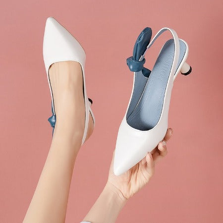 Importé -  Sandale Femme A Talon Tendance En Cuir Pu Verni