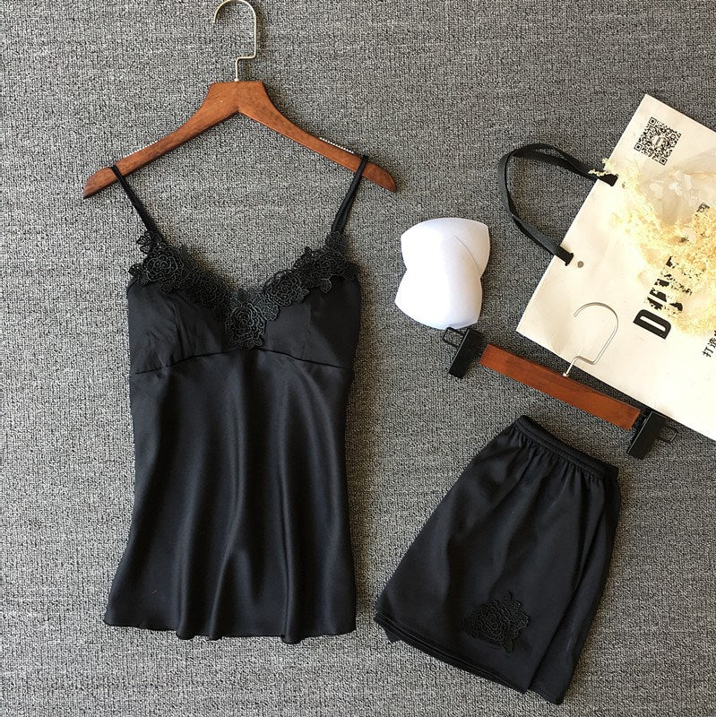 Importe - Ensemble Pyjamas Femmes Sexy 2 Pièces "Haut + Short"