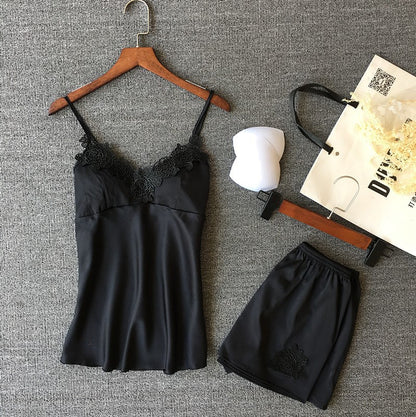 Importe - Ensemble Pyjamas Femmes Sexy 2 Pièces "Haut + Short"