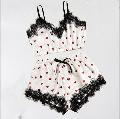 Importe - Pyjama Sexy Lingerie Femme Deux Pièces En Dentelle