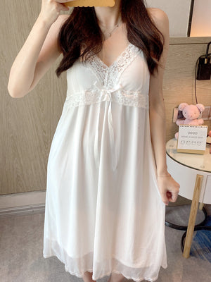 Importe - Pyjamas Femme Robe de Nuit Bras Mince