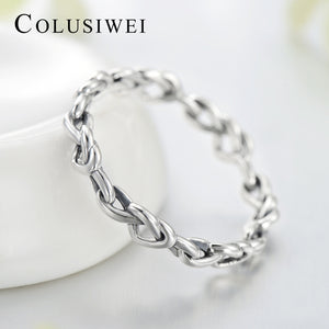 Importé -  Alliance en Forme de Cœur Argent