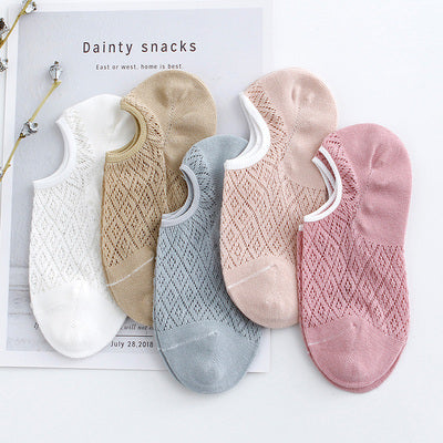 Importé - Lot de 5 Paires de Chaussettes 100% Coton Style Rétro
